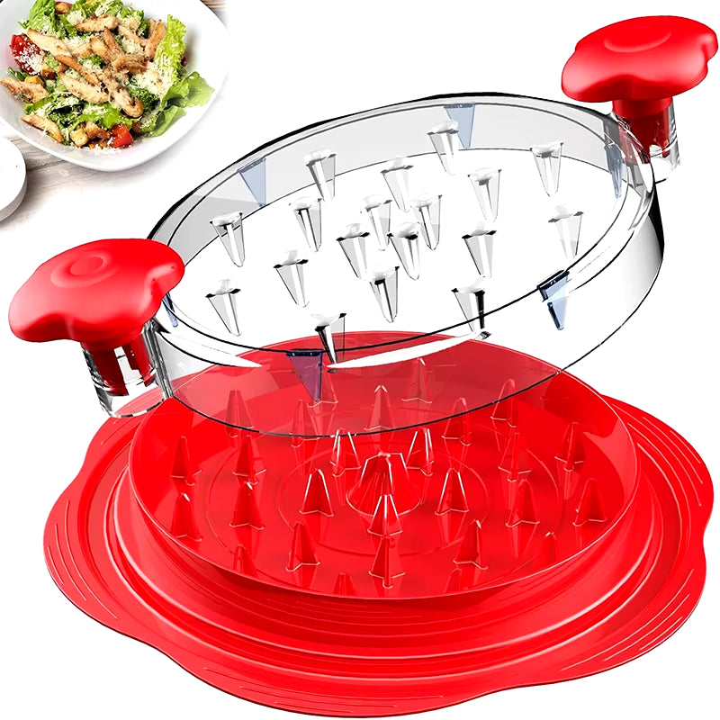 Chicken Shredder Large Chicken Breast Shredder Tool Twist Meat Breast Shredding Separation Mincing Grinder Machine with Lid.