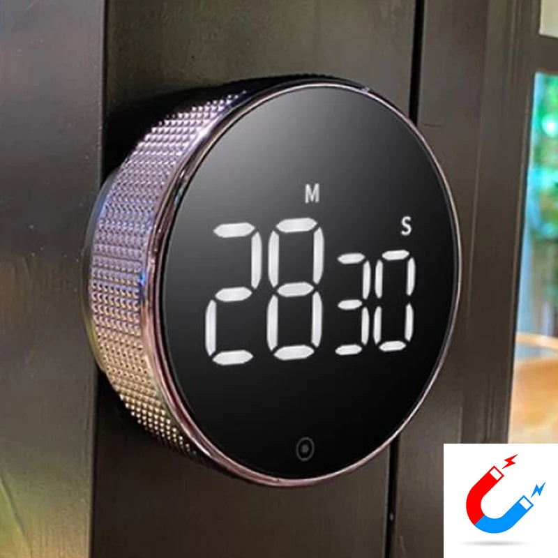 LED Digital Kitchen Timer for Cooking Shower Magnetic Electronic Digital Timer Smart Timer Mechanical Remind Alarm Kitchen Tool.