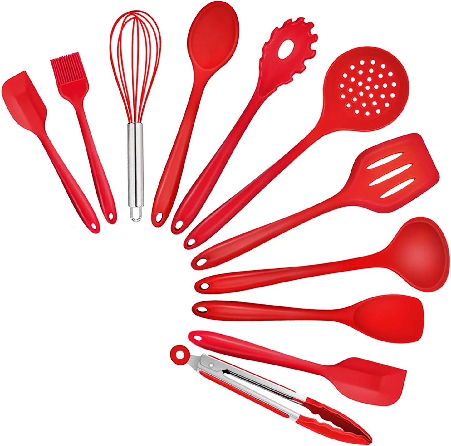 Silicone Kitchen Cooking Utensils Spatula Pasta Cookware Set Cooking Accessories Kitchen Utensils Kitchen Tools Kitchen Gadgets.