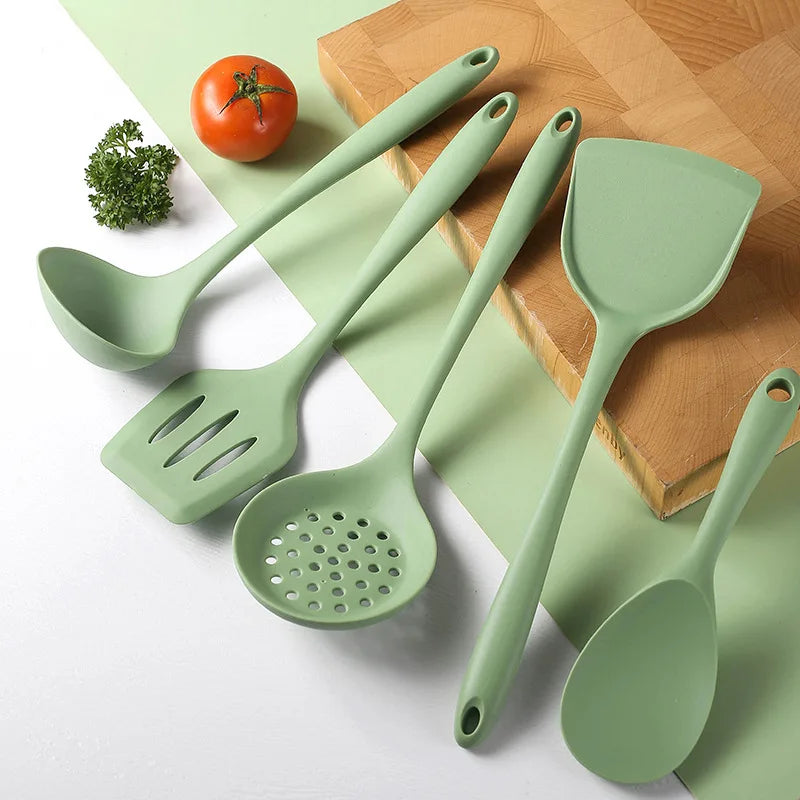 Silicone Kitchen Cooking Utensils Spatula Pasta Cookware Set Cooking Accessories Kitchen Utensils Kitchen Tools Kitchen Gadgets.