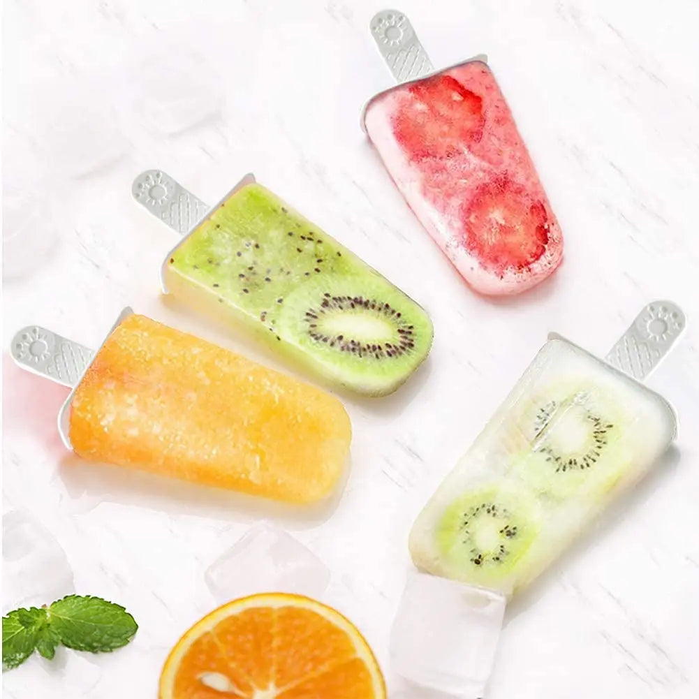 Popsicle Molds 6 Pieces Silicone Ice Pop Molds BPA Free Popsicle Mold Reusable Easy Release Ice Pop Make.