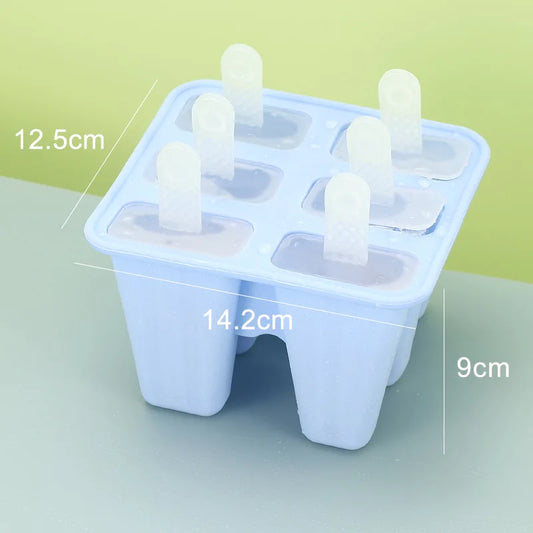 Popsicle Molds 6 Pieces Silicone Ice Pop Molds BPA Free Popsicle Mold Reusable Easy Release Ice Pop Make.